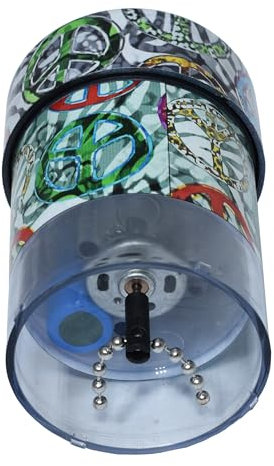 elektrischer Grinder - Kräutermühle nach Hammermühlenprinzip, Gewürzmühle, Mühle, Kette mit Kugeln, entwickelt für feuchte Kräuter, starker Drohnenmotor