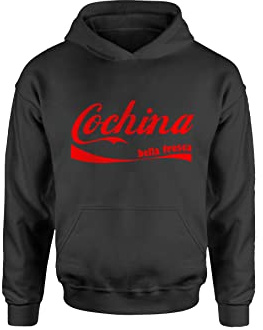 Bulabadoo Felpa con Cappuccio Divertente Cochina Bella Fresca Risate Parodia Battute Comiche Ragazzo Magliette Divertenti Amico Regalo