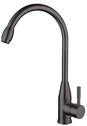 Pintura de grifo de cocina pintura para hornear negro fregadero de grifo grifo de acero inoxidable lavavajilla