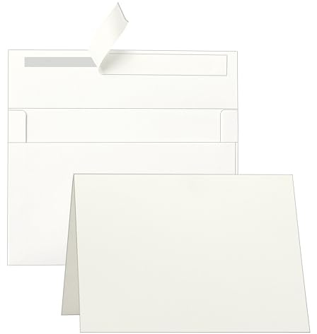 Guakicae 20 Packs Blank Cream Cards and Envelopes 5 x 7
