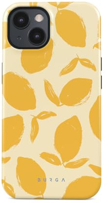 BURGA Coque Unisexe pour iPhone 15 – Design Hybride Double Couche avec TPU Anti-Choc, Finition Résistante aux Rayures et Rebord Surélevé pour Protection d'Écran et Usage Quotidien