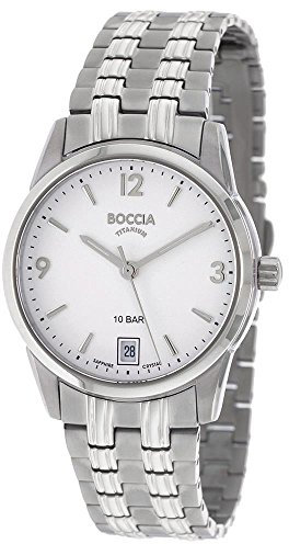 Boccia Damen Analog Quarz Uhr mit Titan Armband 3272-03