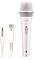 CAROL E dur-916S White XLR Wired Vocal Microphone for Singing – Dynamic Supercardioid Mic with Dual Shock Mount System for Karaoke, Stage & Public Speaking, Includes Mic, 4.5m XLR Cable & Switch