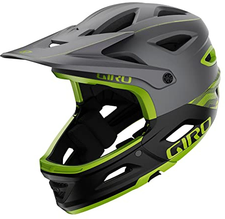 Giro Switchblade MIPS Adult Mountain Downhill Bike Cycling Full Face Helmet - Matte Metallic Black/Ano Lime, Medium (55-59 cm)