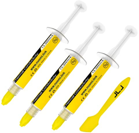 JLJ Wärmeleitpaste, 18g CPU Paste Wärmeleitpaste Kühlkörper für IC/Prozessor/CPU/Xbox, hohe Wärmeleitfähigkeit, Lange Haltbarkeit, sichere Anwendung, Nicht leitend …