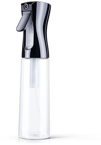 URAQT Bottigliette Spray, 300ML Spruzzino Nebulizzatore, Flacone Spray per Acqua Continua Vuoto Flacone Spray per Capelli per Acconciature, Piante, Animali Domestici, Pulizia (Trasparente)