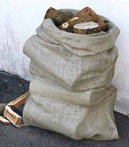 Jutesack groß schwer 60 x 110 cm | 350g/m² | 50 Liter - 100% Jute - Kartoffelsack Frostschutz Nikolaussack Sackhüpfen (1)