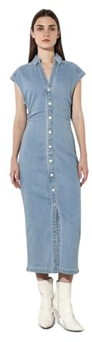 ONLY Dam jeansklänning ONLBABE midiklänning, Ljusblå denim, S