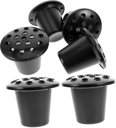 BEBEMOKO 6 Piezas Arreglo De Adoración Base Soportes para Sitio De Tumba Jarrones Aire para Patio Soporte Funerario Marcador De Cementerio Jarrones De Cementerio para Tumba
