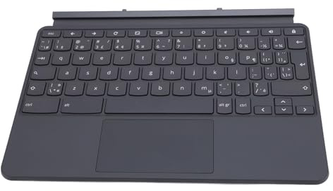 Topiky Tablet-Tastatur, Touchpad, Langlebige QWERTY-Tastatur für Ideapad Duet CT X636F, Dunkelgrau, Nahtlose Integration für 10,1-Zoll-Tablets