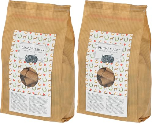 Kerbl - Friandise Delizia réglisse 1 kg pour Chevaux - KE-325017 (Lot de 2)