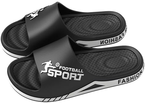 Claquettes Homme Style Sport en Eva Semelle Épaisse À Amorti Confortables Sandales Décontractées Tendance Mode Et Chic Chaussures De Douche Antidérapantes Imperméables Résistants Chaussons