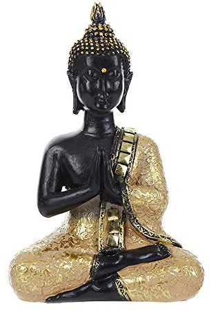 VOANZO Thai Buddha Meditating Peace Harmony Statue Home Décor
