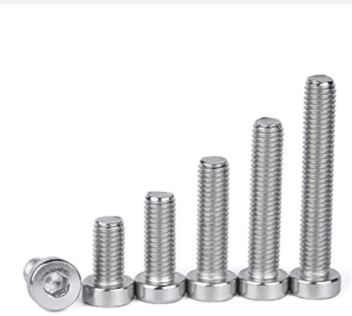 5-50 PZ 304ss Din7984 M3 M4 M5 M6 M8 M10 Esagono Incassato Sottile Bassa Testa Corta Vite-50 PZ-M3,4mm