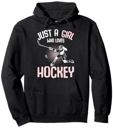 Just a Girl who loves Hockey Ice Hockey Youth Kids Girls Pullover Hoodie