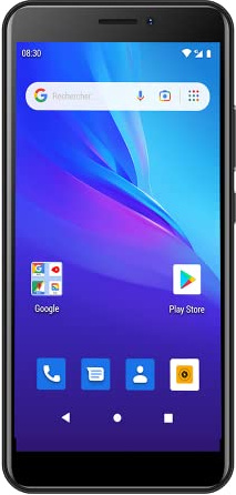 Konrow – Star 55-4G Smartphone med Dual SIM – display 5,45 tum QHD, 16 GB minne utbyggbart till 64 GB, Bluetooth 4.0, WiFi, GPS, batteri 3 000 mAh, 2 kameror med 8 och 2 Mpx – Android 12 Go – svart