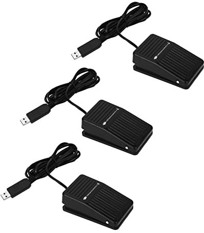 Mengmen 3X PC USB Fussschalter Tastatur Pedal