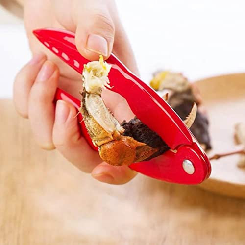 Anoudon Seafood Tools, Kitchen Gadget, Kitchen Seafood Clip Crab Tongs Lobster Cracker Tool Crab Lobster Crackers Nut Leg Tool Plastic Clips Seafood Bowl Cracking Clip