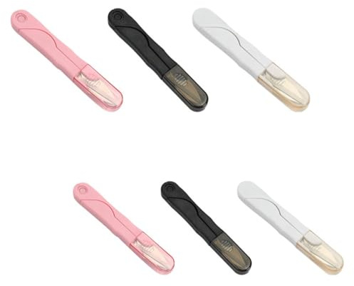 TNBSGH 6 Pcs Sewing Snippers Small Snips U Shape Thread Snips with Plastic Safety Cover for Craft DIY Tailor Embroidery Needlework