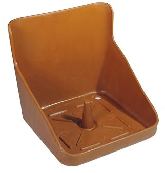 Eider Lecksteinhalter - für Lecksteine 10 kg - Kunststoff Halter für Salzleckstein (5 Stück, Braun)