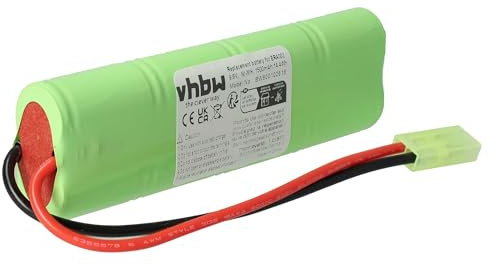 vhbw 1 x batteri ersättning för Airsoft Guns ERICS13, EROA003, EROA002, SDGE0507R2, ERA004, ERA002 för Airsoft Pistol (1 500 mAh, 9,6 V, NiMH)