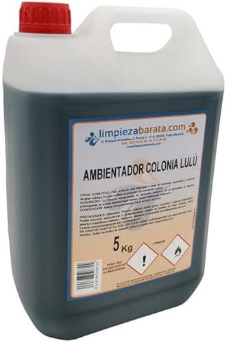 HO Higiene Online | Ambientador Líquido | Ambientador Hogar y Establecimiento | Frangancia Duradera | Garrafa de 5 litros (Colonia Lulú)