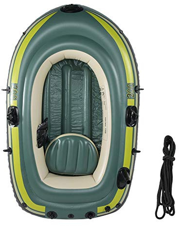 Bateau Gonflable en PVC de qualité supérieure pour Deux Personnes, idéal pour la pêche, la dérive, la plongée, Le Surf, très résistant, capacité de Charge de 200 kg, matériau