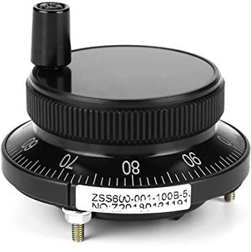 CNC-Impulsgeber, Impulsgeber, Impulsgeber5V 60MM Handrad-Impulsgeber Fräser Router Manuelle Steuerung für CNC-System(schwarz)