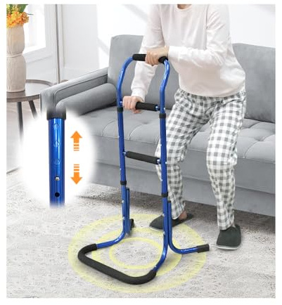 Chair Stand Assist for Elderly Bed Rails Adults Safety Assist Chair Lift Bed Cane for Seniors Bed Assist Bar Bedside Rail Sit to Stand Lift Portable Railing Mobility Aids Couch Assistance Stand Up