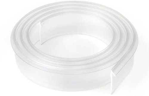 Shuisen Joint de bas de porte de douche encadré - 0,5 cm - Pour portes de douche encadrées et battantes - 99,1 cm de long - En vinyle transparent - Pièces de rechange pour porte de douche