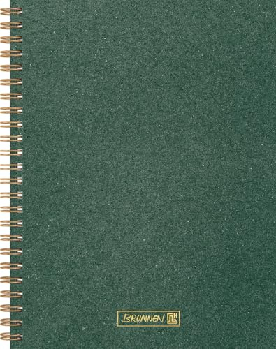 BRUNNEN Notizbuch Premium Wire, A5, 192 Seiten, punktiert, dunkelgrün