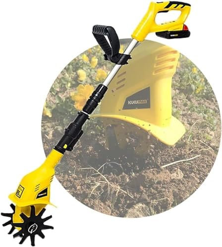 Kanduo JSY Escarificadores Escarificador eléctrico inalámbrico de 20V, rotavator de Mano, cultivador eléctrico portátil con batería Recargable, for Jardines Cultivadores rotativos, Jardines, Campos