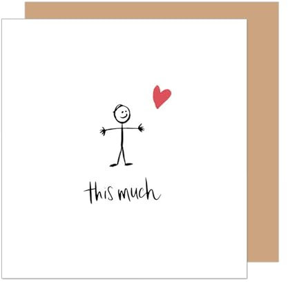 Edition Seidel Premium quadratische Geburtstagskarte mit Umschlag. Glückwunschkarte Happy Birthday Billet Karte für Mann Frau Freundin Freund Partner Liebe Humor (GQ382 SW025)