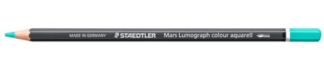 STAEDTLER Akvarellpenna Franskt grön – Vattenlöslig konstnärspenna i sexkantig design – 3,6 mm stift, hög färgintensitet & ljusäkthet – idealisk för akvarellmålning