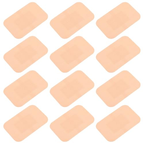 HONITANO Parches para Heridas Adhesivos 20 Unidades Impermeables Transpirables 76x50mm Elásticos de Tela para Cuidado y Protección en Primeros Auxilios Uso Corporal