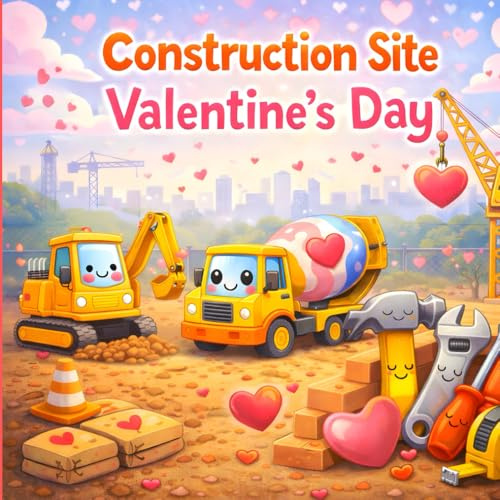 Construction Site Valentine's Day: Kids Book About Valentine's Day
