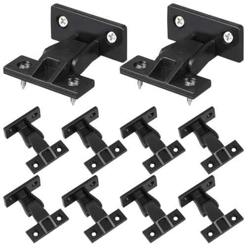 Aboofan Raccords À EmboîTement Pour Meuble Lot De 10 Clips À Pression Noir Kit De Fixation Rapide Pour Panneaux Cloisons Et Armoires Montage PréCis Fixation Invisible