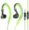 mucro Sport Headphones Wired Earbuds With Microphone, Sweatproof Running Earphones Corded Over Ear Hook Workout Gym in Ear Jogging Earbuds for 3.5mm Jack Devices