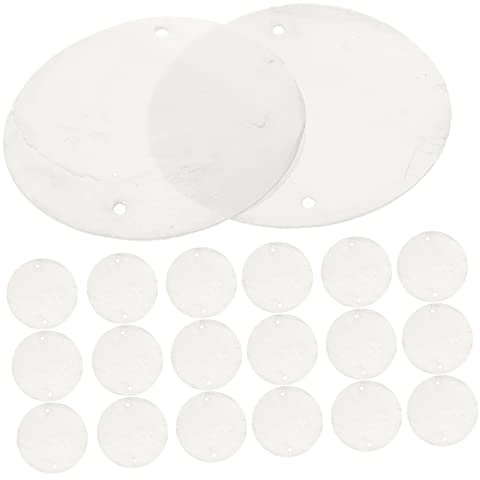 100 Stück Handgefertigte Windglockenscheiben Muscheln Weißes Glockenspiel Tropfen Halskette Löcher Handwerk Ohrring Für Mit Charms Charme Dekoration Loch Windmuschel Roman