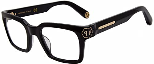 Philipp Plein VPP082M 0700 Nero Lucido Eyewear Man Acetate, Square, 52