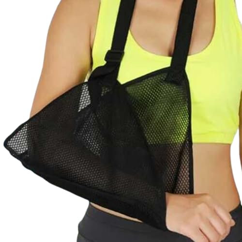 Armschlinge bei Schulterverletzungen,Gittergewebe Armschlinge,Armschlinge Schulter,verstellbar Medizinische Armschlaufe,Einstellbar Armschlaufe Mit Atmungsaktivem Mesh,Schal aus Netzstoff für Arme
