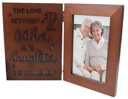 LUCKGONI Picture holder Illuminated Picture Frame with Adjust Led Light Romance Wood Photo Display for Home Decoration