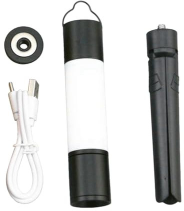 Giwnhvx Outdoor Camping LED Torcia Telescopica con Treppiede Multifunzionale Ricaricabile Lampada Da Tavolo Luce Retratt