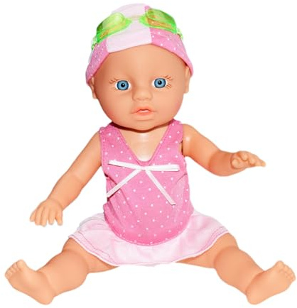 Genérico Bañista Bebé,Eléctrico Nadando en el agua | Interactivo con Articulaciones Móviles Juguete Realista para Aprendizaje Desarrollo de Habilidades Juego Baño