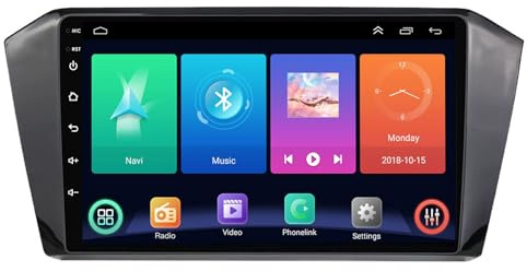 Android 14.0 2 DIN Stereo Autoradio, Touchscreen QLED da 10 pollici Stereo Auto per VW Volkswagen Passat B8 2015-2020 - Carplay Android Auto DSP -con 4G WiFi SWC BT 5.0 + Telecamera di Backup(P2 WIFI