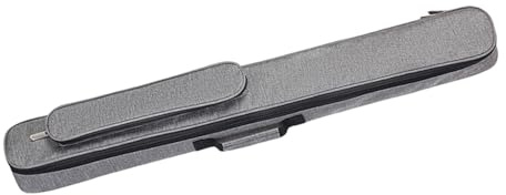 Oshhni Étui de Transport pour Queue de Billard 1/2, Housse de Protection à Fermeture éclair, Pochette de Rangement pour Accessoires, Sac pour Queue de, Gris