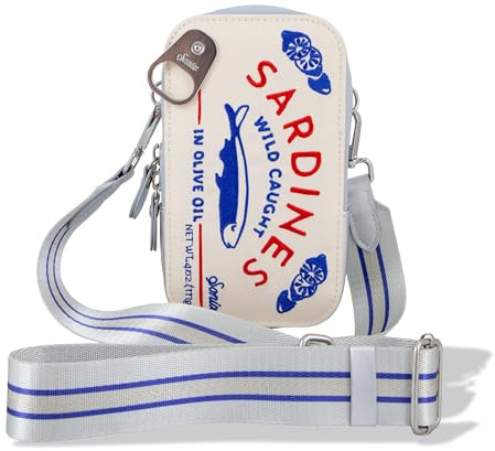 Sonix Universal Phone Pouch | Crossbody Bag for Cell Phone, 3-in-1 Smartphone Purse Wallet | Sardines - Cream