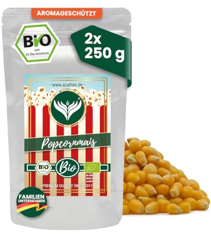 Azafran BIO Popcorn Mais Typ Butterfly, Popcornmais 500g