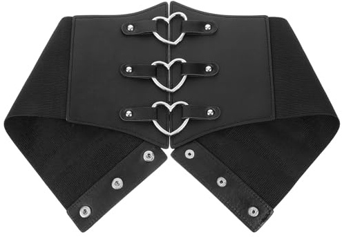 Toddmomy Korsettbälte för Kvinnor Bred Elastisk Retro Midjebälte under Bysten Dekorativt Bälte för Skjortor och Kjolar Stilfullt och Bekvämt Modeaccessoar