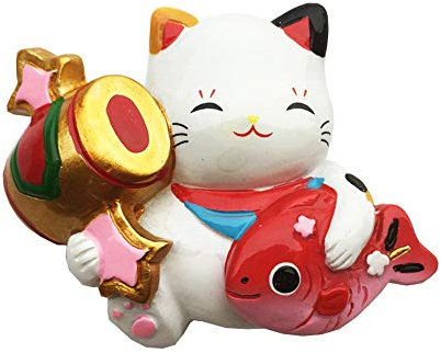 Aimant de réfrigérateur 3D en forme de chat porte-bonheur japonais